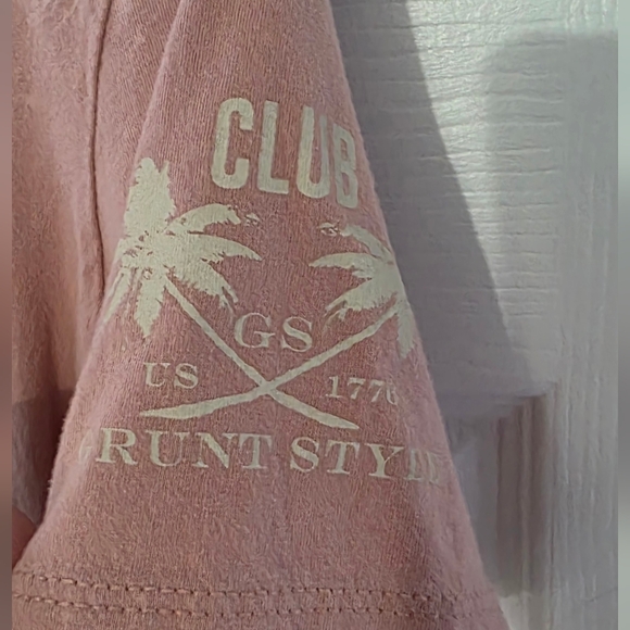 Women's Grunt Style Tan Graphic T-Shirt - Picture 4 of 5